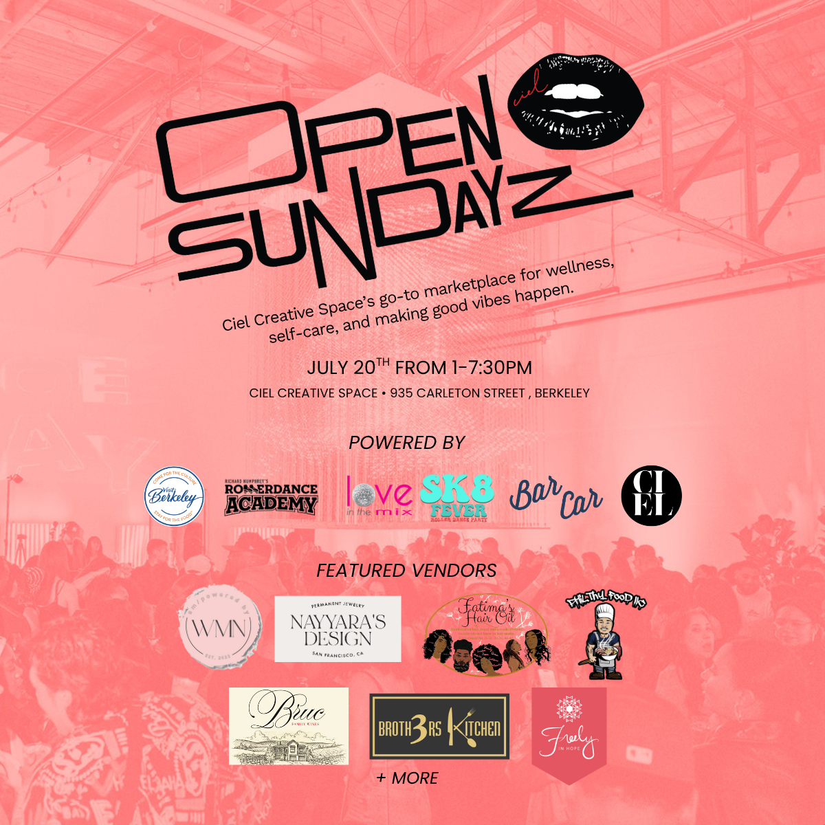 Open Sundayz – July 20th